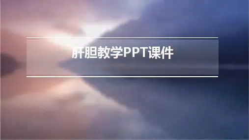 肝胆教学PPT课件