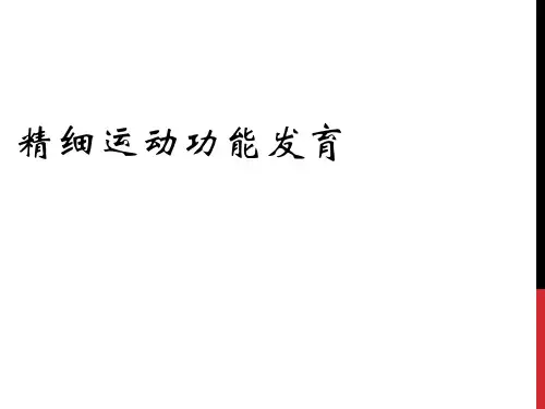 精细运动功能发育