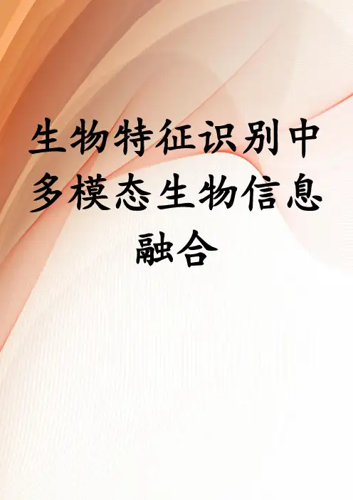 生物特征识别中多模态生物信息融合