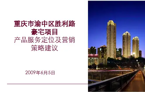 某豪宅项目产品服务定位及营销策略