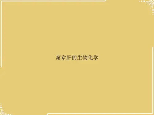 第章肝的生物化学【共56张PPT】