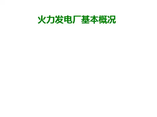 火电厂各系统流程图