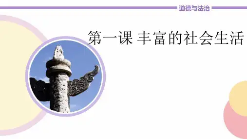 道德与法治八年级上册《1.1丰富的社会生活》ppt课件