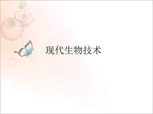 北师大版八年级下册生物25.2《现代生物技术》课件  (共22张PPT)