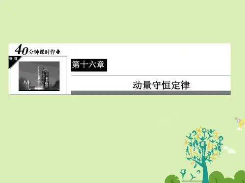 高中物理 第16章 动量守恒定律 5 反冲运动 火箭习题课
