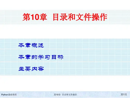 ch10-Python基础教程-相甍甍-清华大学出版社