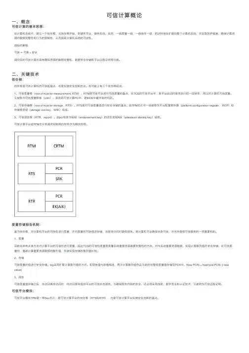 可信计算概论