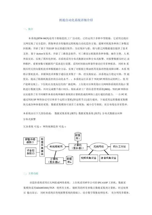 机舱自动化系统详细介绍