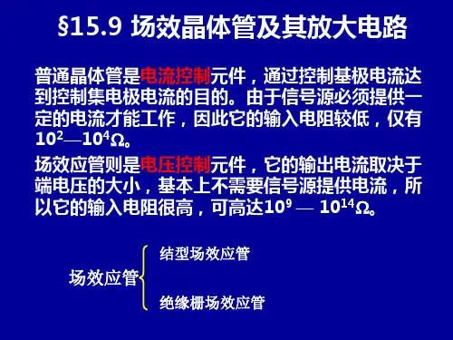 场效晶体管及其放大电路