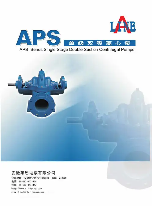 APS型双吸中开泵
