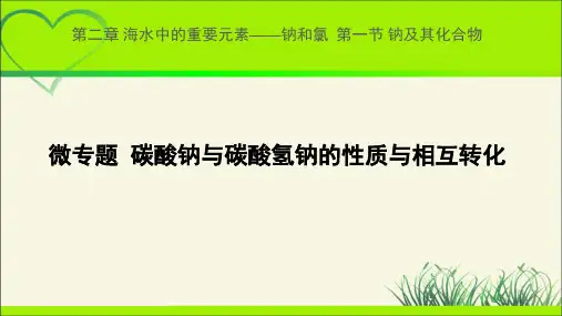 《微专题  碳酸钠与碳酸氢钠的性质与相互转化》示范课教学课件【化学人教版高中必修第一册(新课标)】