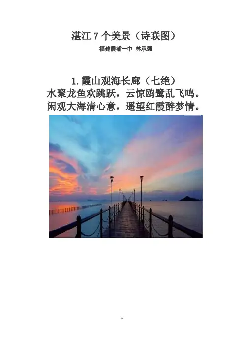 湛江7个美景(诗联图)
