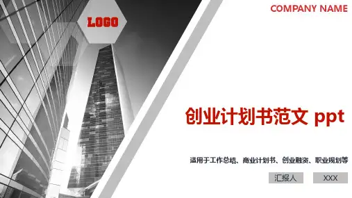 创业计划书范文 ppt