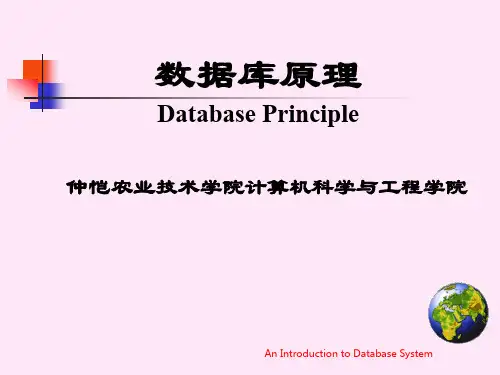 数据库原理DatabasePrinciple