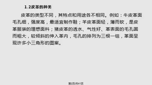 皮鞋皮料知识及保养