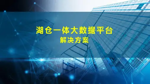 湖仓一体大数据平台解决方案相关两份资料