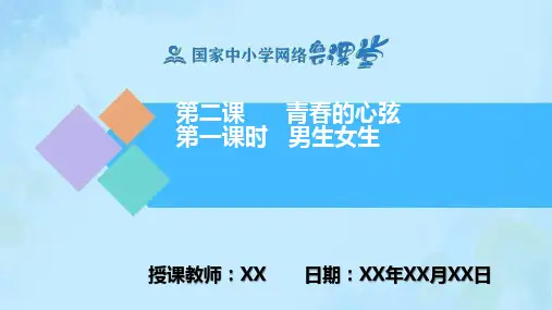 2.1《男生女生》PPT课件(道德与法治部编版七年级下册)