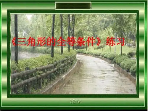 全等三角形的判定方法复习课件