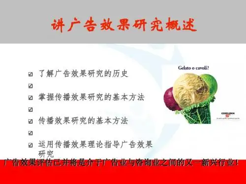 广告效果研究概述(ppt31张)
