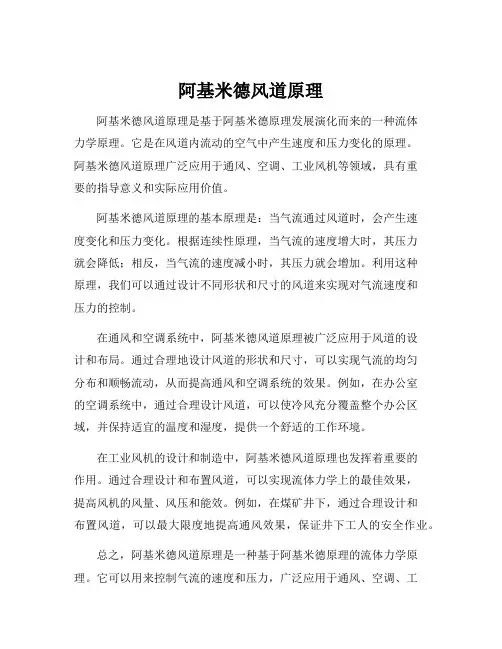 阿基米德风道原理