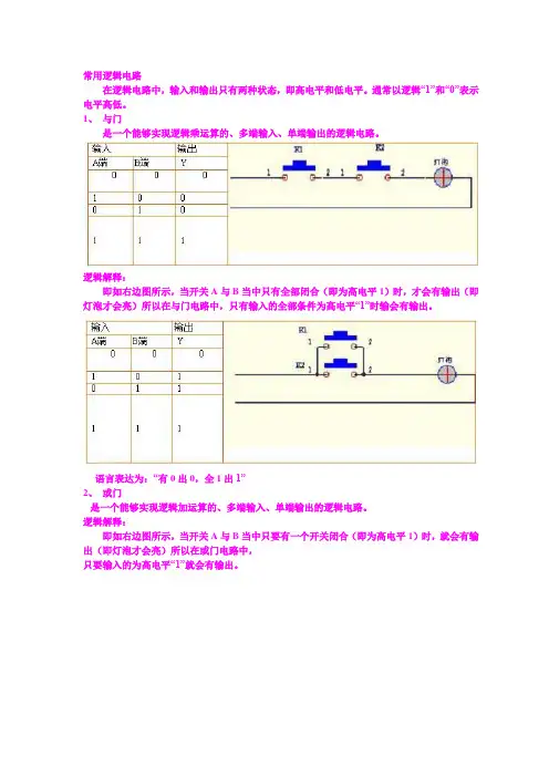 常用逻辑电路
