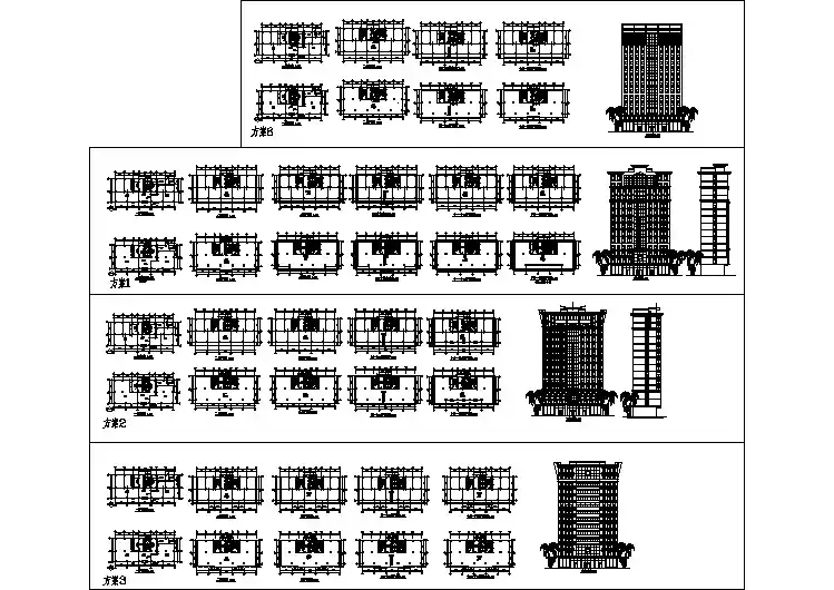 【山西】某写字楼建筑设计CAD全套图纸