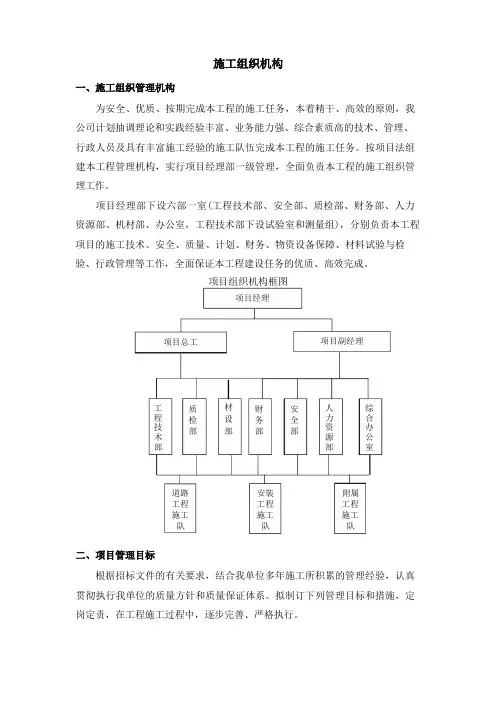 施工组织机构