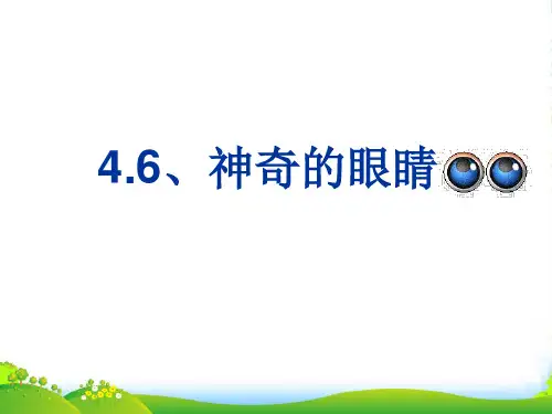 教科版初中物理八年级上册 4.6 神奇的眼睛 课件 (共17张PPT)