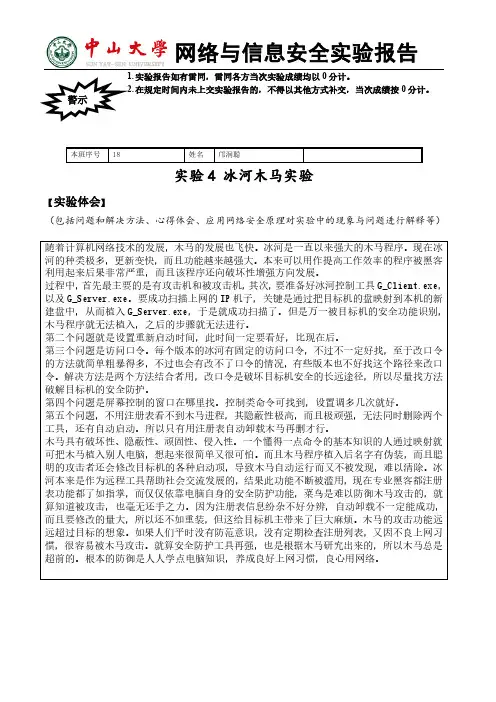 冰河木马实验