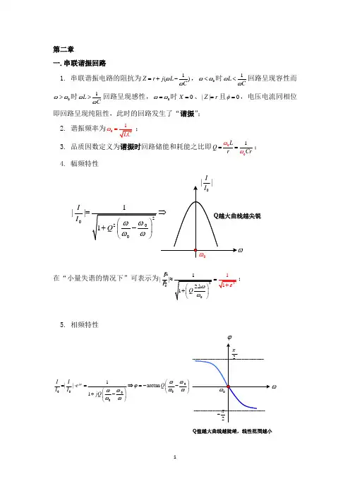 (完整版)高频电路基础知识点总结