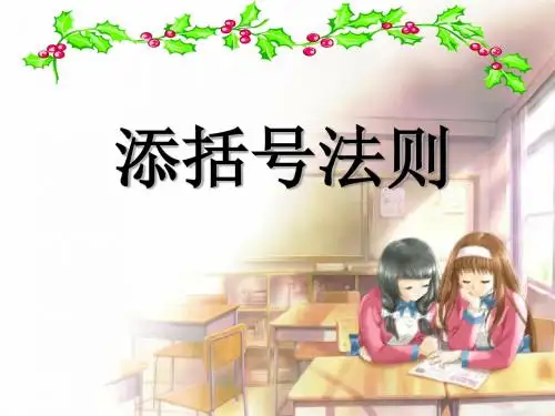 14.2.3添括号法则课件