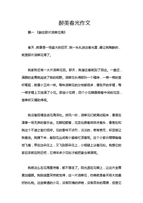 醉美春光作文