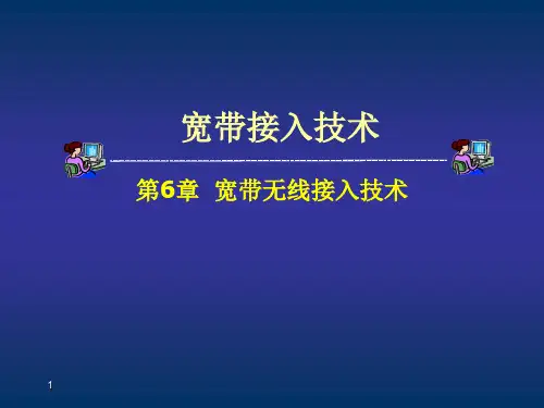 第6章 宽带无线接入技术(杨威) (2)-81页PPT文档资料