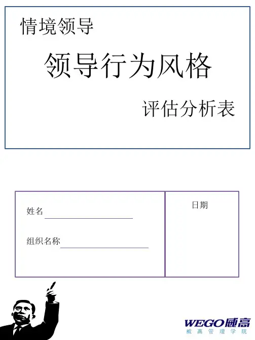 领导行为风格评估分析表 新-
