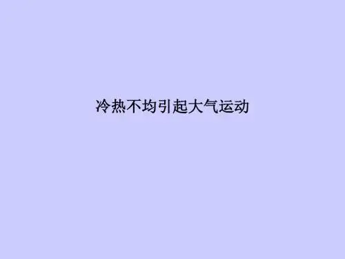 冷热不均引起大气运动PPT课件24