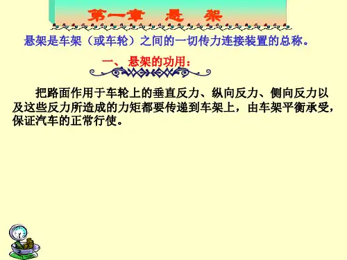 汽车悬架知识