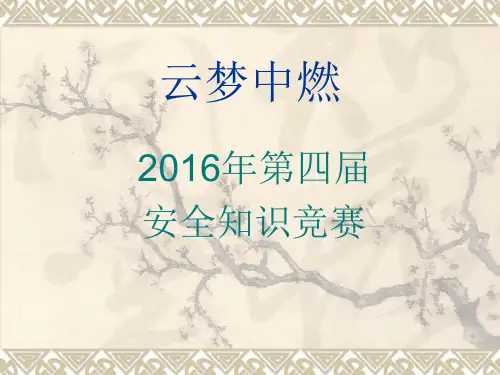 安全知识竞赛PPT模版