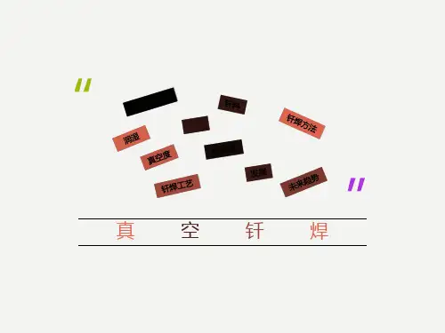 真空钎焊的概述ppt课件