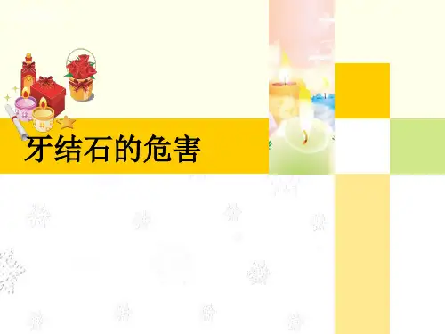 牙结石的危害