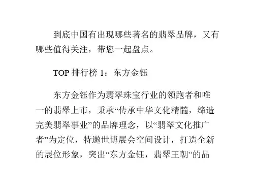 中国十大翡翠品牌有哪些