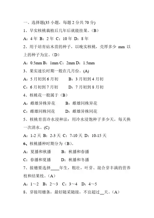 核桃试题