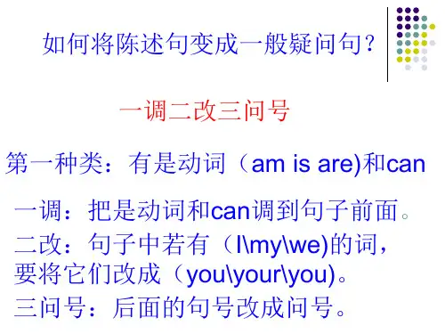 变一般疑问句方法