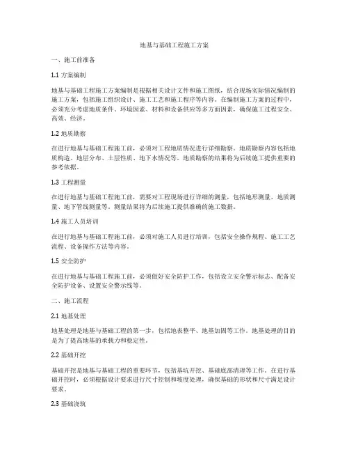 地基与基础工程施工方案