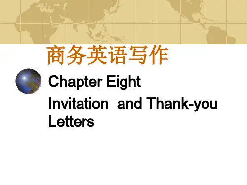 商务英语写作Invitation--and-Thank-you-Letters