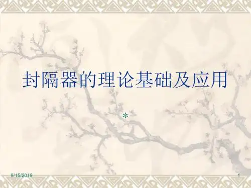 封隔器介绍