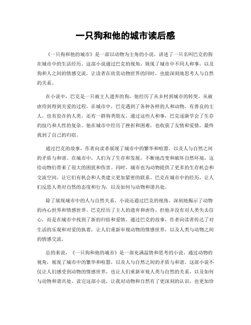一只狗和他的城市读后感