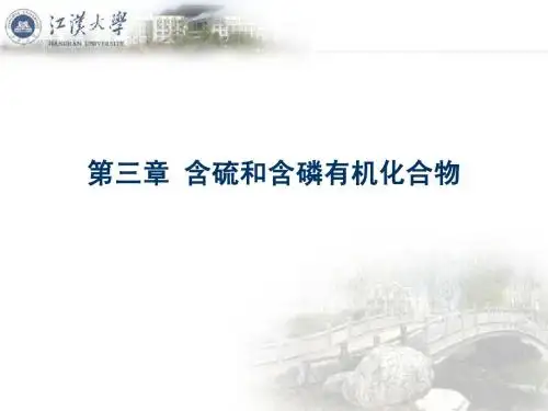 第十三章 含硫和含磷有机化合物