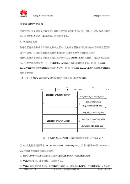 常用信令流程汇总