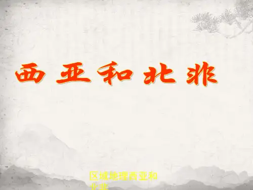 区域地理西亚及北非