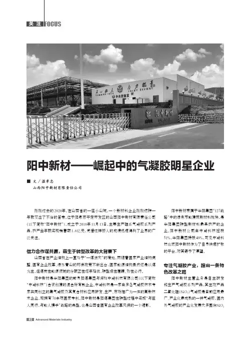 阳中新材——崛起中的气凝胶明星企业